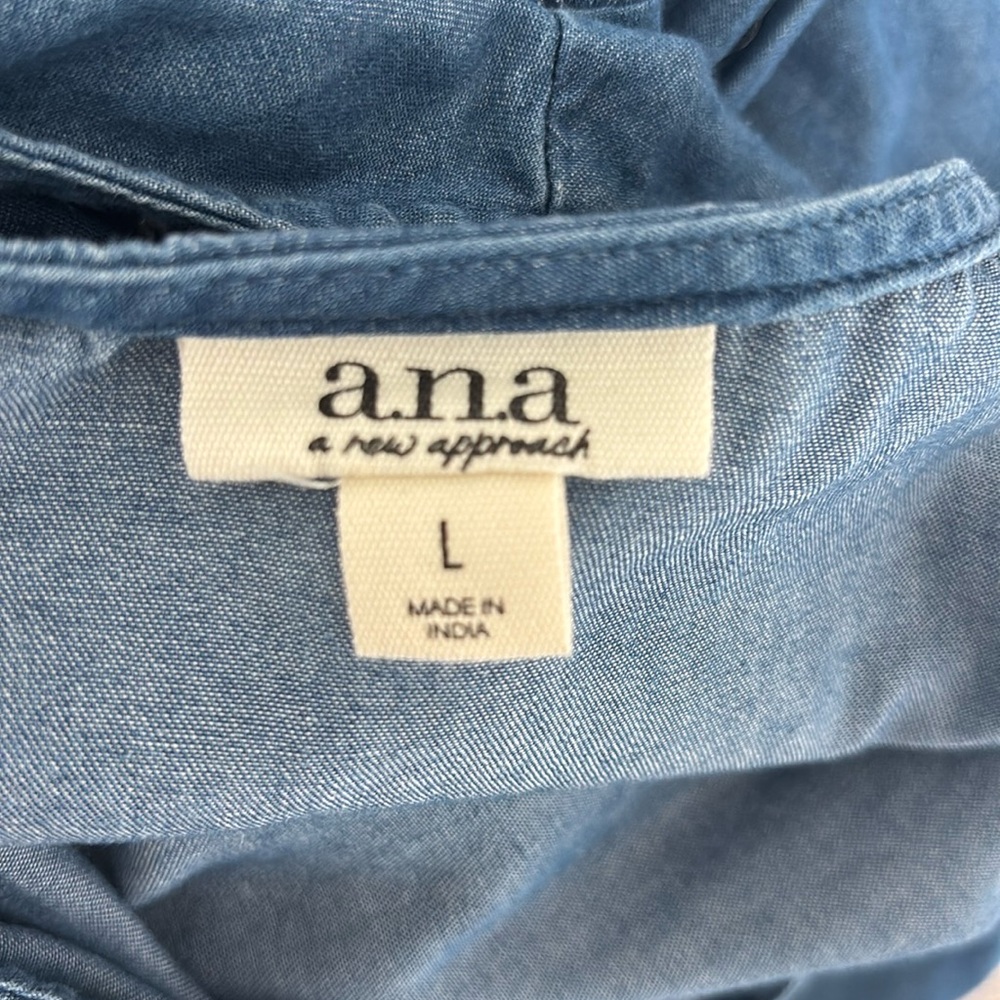 a.n.a. Blue Denim Dress - Picture 2 of 4
